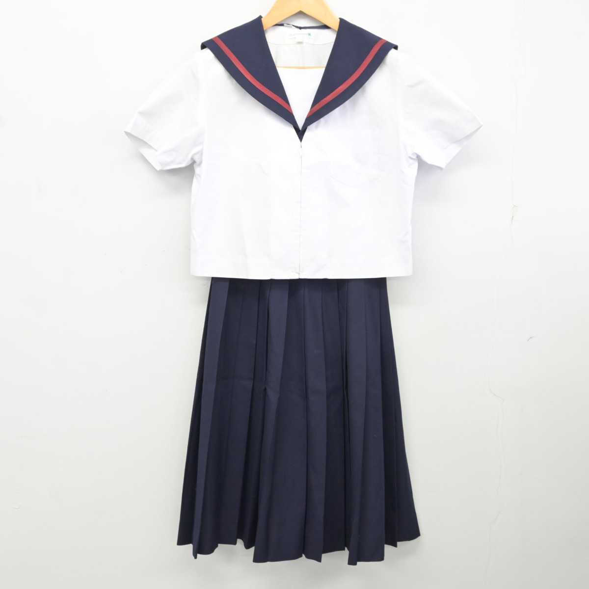 【中古】岐阜県 高富中学校 女子制服 2点 (セーラー服・スカート) sf076407