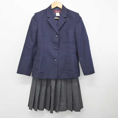 【中古】神奈川県 鶴見支援学校 女子制服 3点 (ブレザー・スカート) sf076410