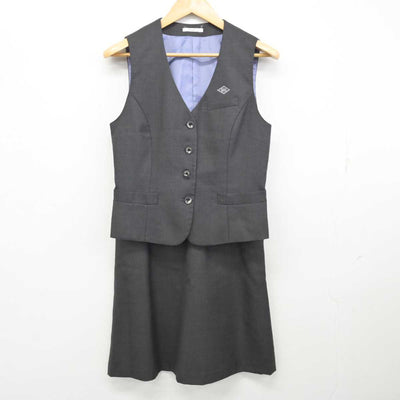 【中古】 事務服 女子制服 2点 (ベスト・スカート) sf076413