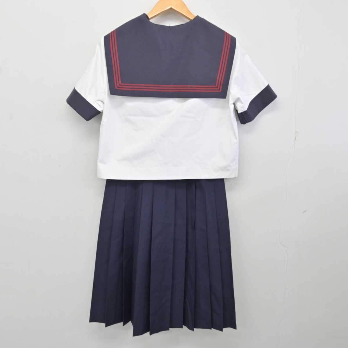 【中古】埼玉県 大成中学校 女子制服 5点 (セーラー服・スカート) sf076415