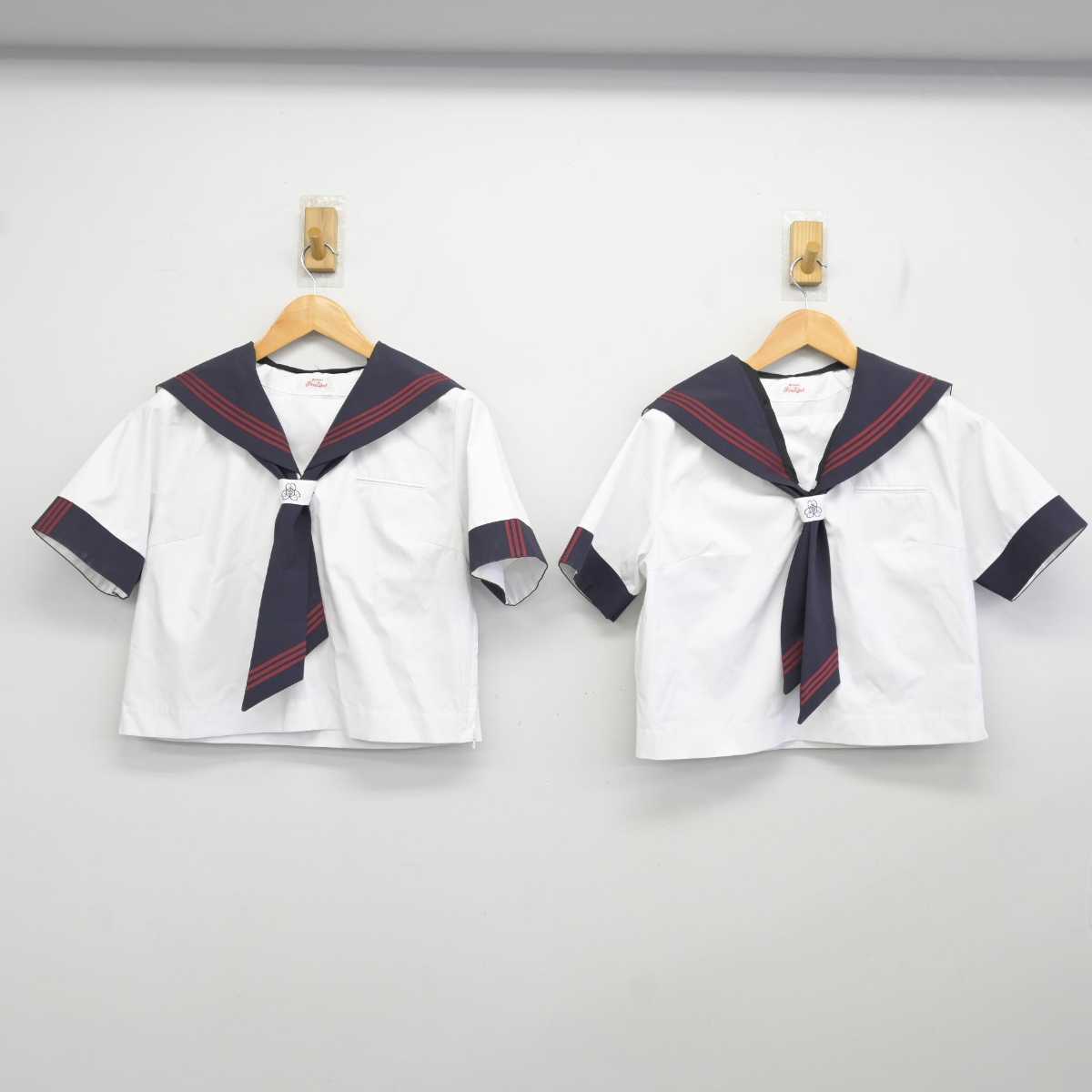 【中古】埼玉県 大成中学校 女子制服 5点 (セーラー服・スカート) sf076415