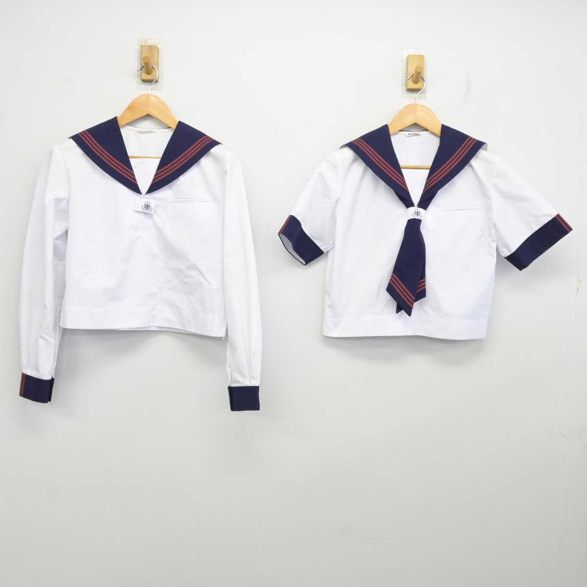 【中古】埼玉県 大成中学校 女子制服 3点 (セーラー服・セーラー服) sf076416