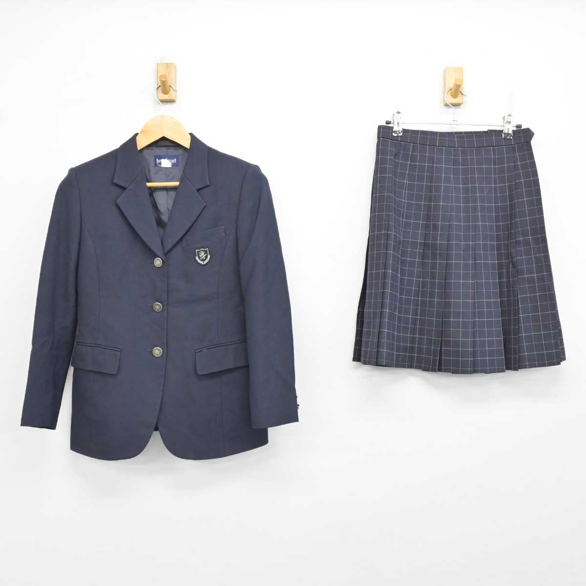 【中古】千葉県 四街道北高等学校 女子制服 2点 (ブレザー・スカート) sf076417