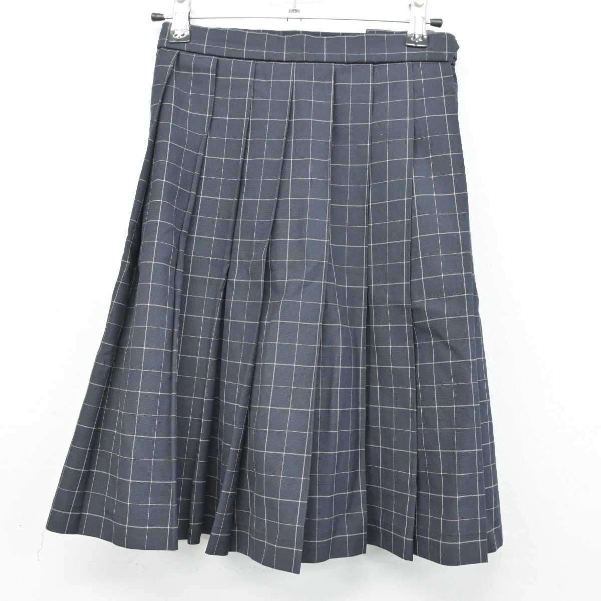 【中古】千葉県 四街道北高等学校 女子制服 2点 (ニットベスト・スカート) sf076418