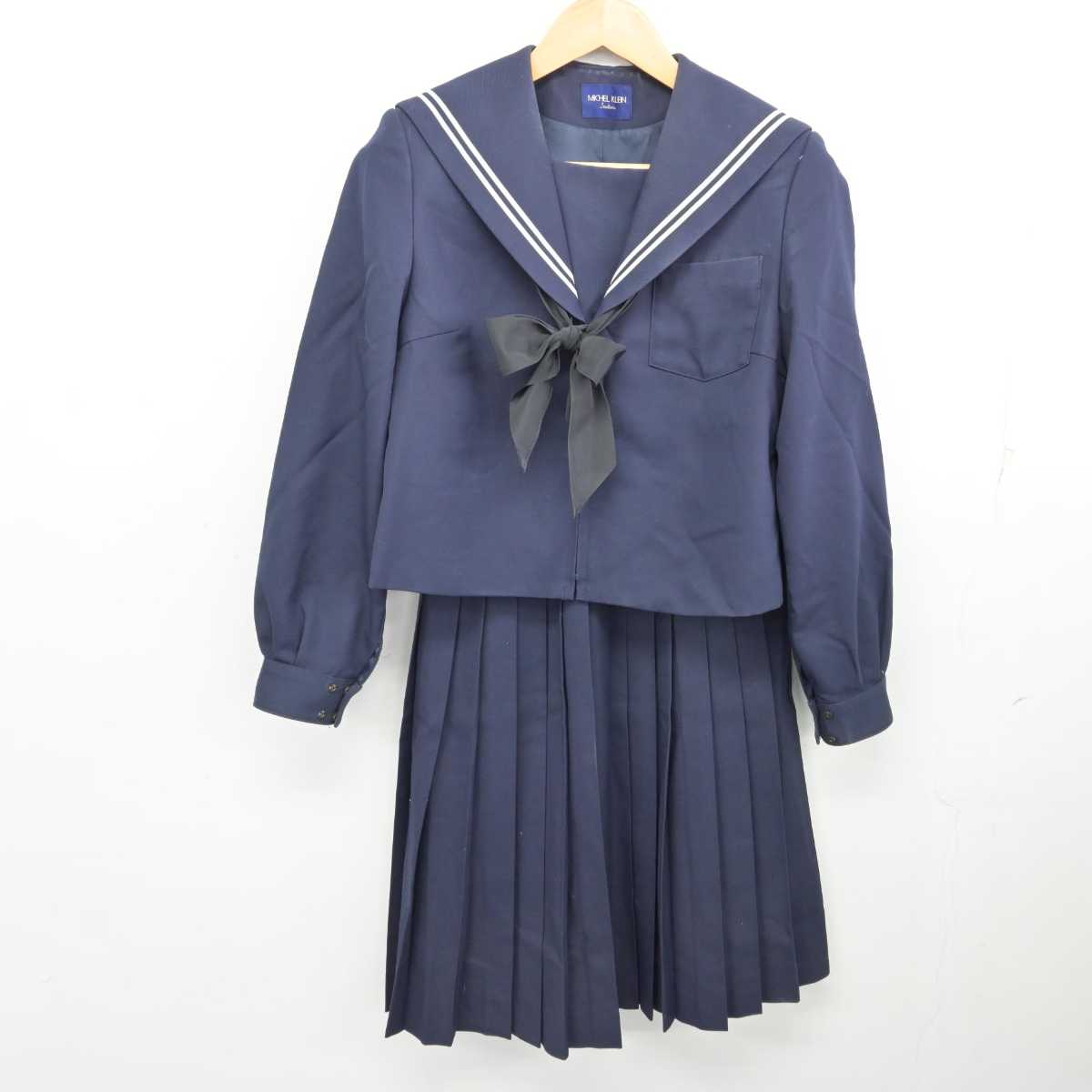 【中古】愛知県 竜海中学校 女子制服 3点 (セーラー服・スカート) sf076441