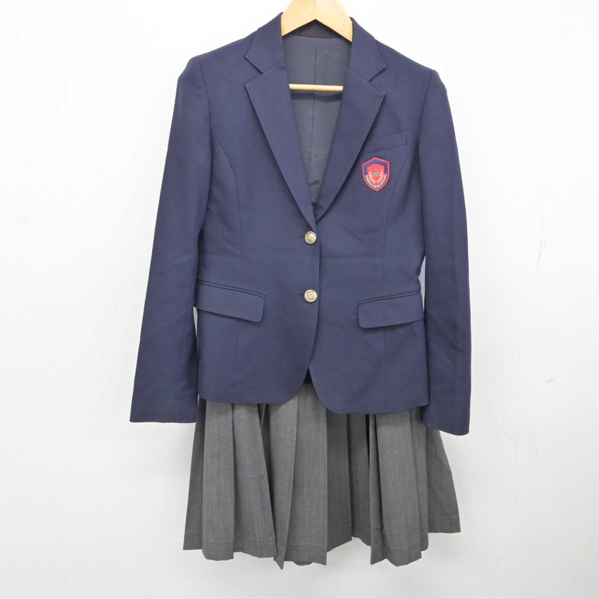 【中古】静岡県 島田第二中学校 女子制服 2点 (ブレザー・スカート) sf076442