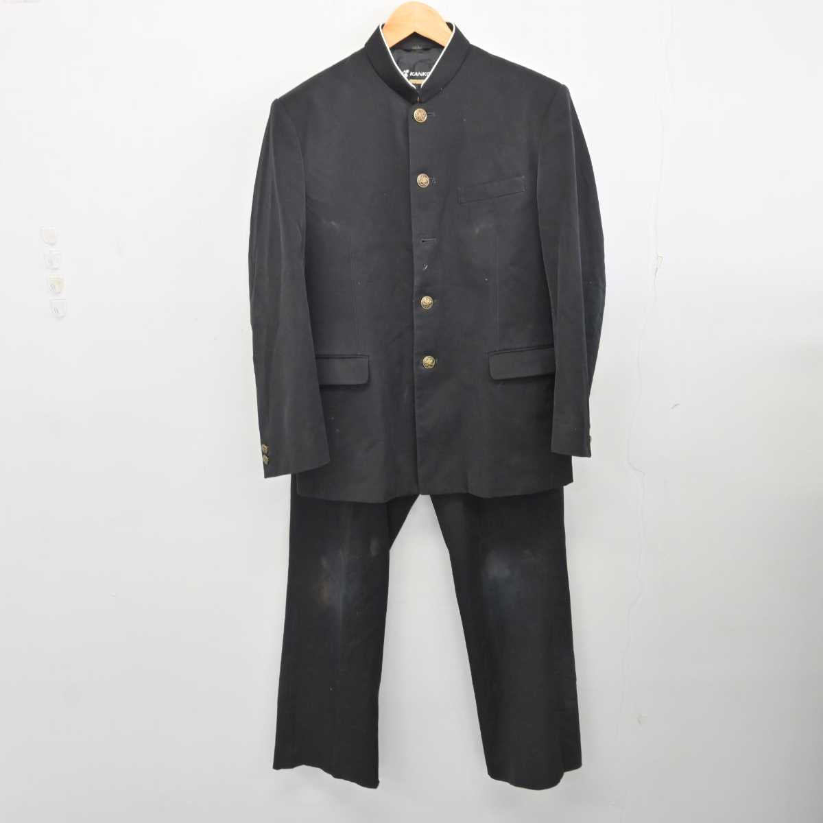 【中古】山口県 平川中学校 男子制服 2点 (学ラン・ズボン) sf076468