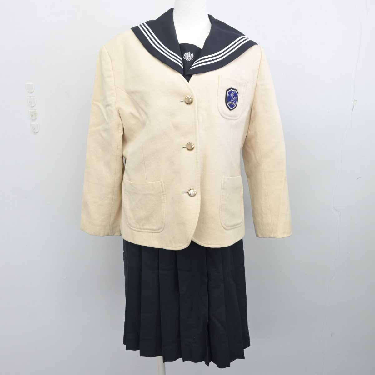 【中古】東京都 目白研心高等学校 女子制服 3点 (ブレザー・セーラー服・スカート) sf076470