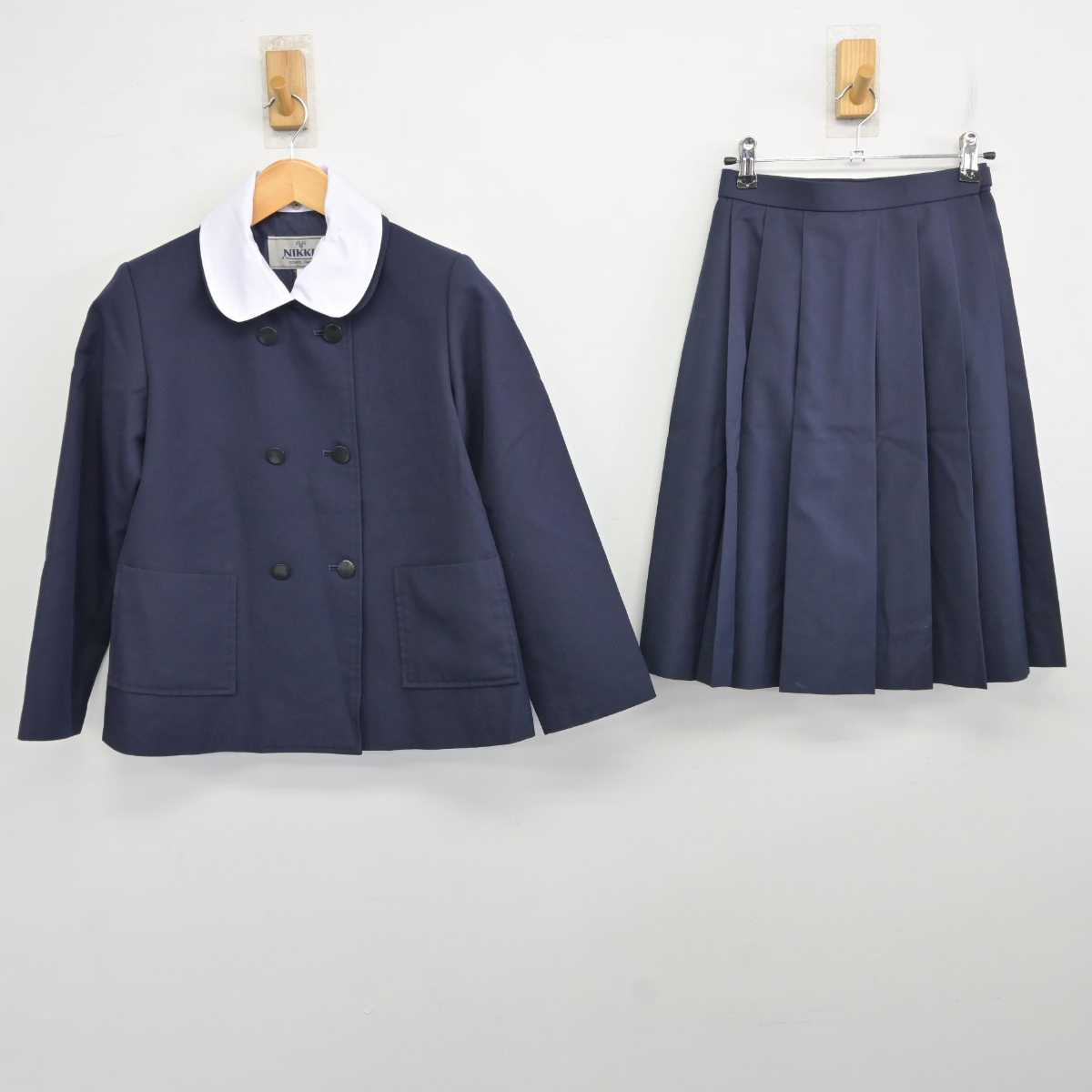 【中古】岡山県 吉備中学校 女子制服 2点 (ブレザー・スカート) sf076473