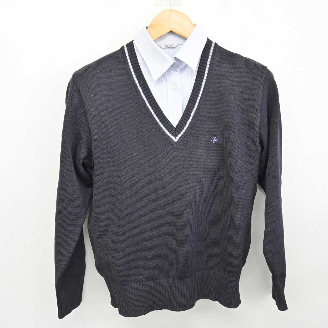 【中古】千葉県 津田沼高等学校 女子制服 2点 (ニット・シャツ) sf076477 | 中古制服通販パレイド