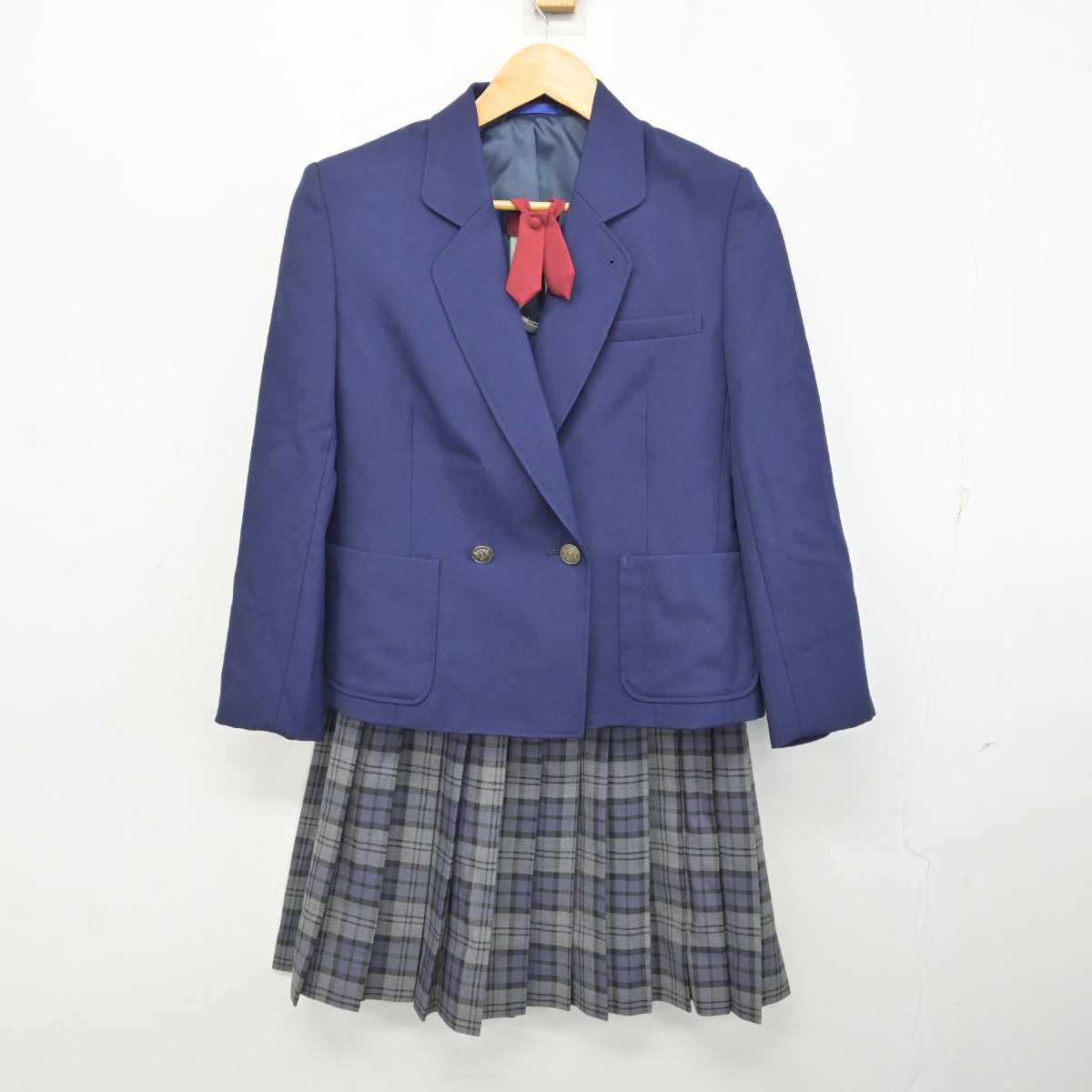 【中古】岩手県 花巻南高等学校 女子制服 3点 (ブレザー・スカート) sf076490