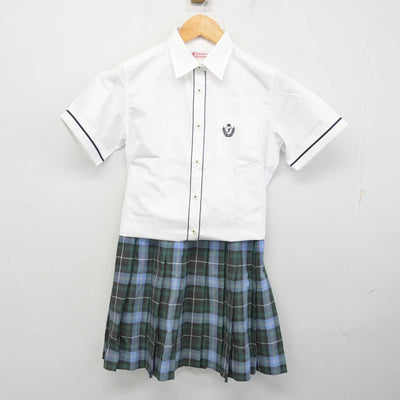 【中古】福島県 ふたば未来学園高等学校 女子制服 2点 (シャツ・スカート) sf076497