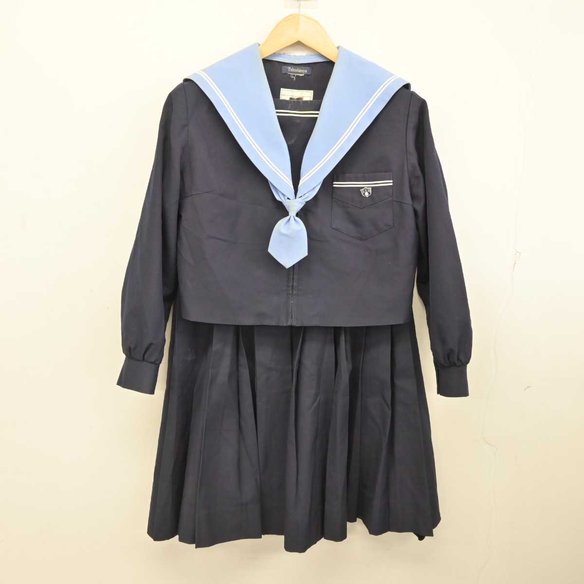 【中古】大阪府 泉陽高等学校 女子制服 4点 (セーラー服・スカート) sf076512