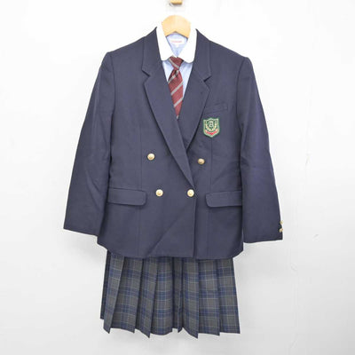 【中古】宮城県 都城農業高等学校 女子制服 4点 (ブレザー・シャツ・スカート) sf076513