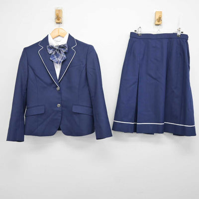 【中古】福岡県 久留米信愛高等学校 女子制服 4点 (ブレザー・シャツ・スカート) sf076529