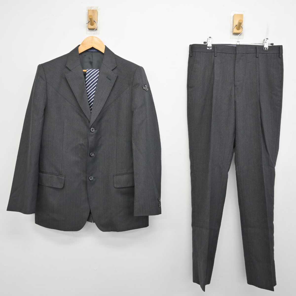 【中古】愛知県 杜若高等学校 男子制服 3点 (ブレザー・ズボン) sf076538