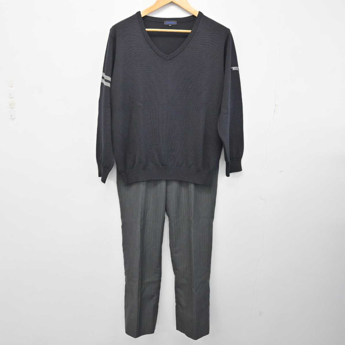 【中古】愛知県 杜若高等学校 男子制服 2点 (ニット・ズボン) sf076539