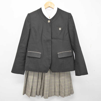 【中古】福岡県 久留米学園高等学校 女子制服 3点 (ブレザー・シャツ・スカート) sf076540