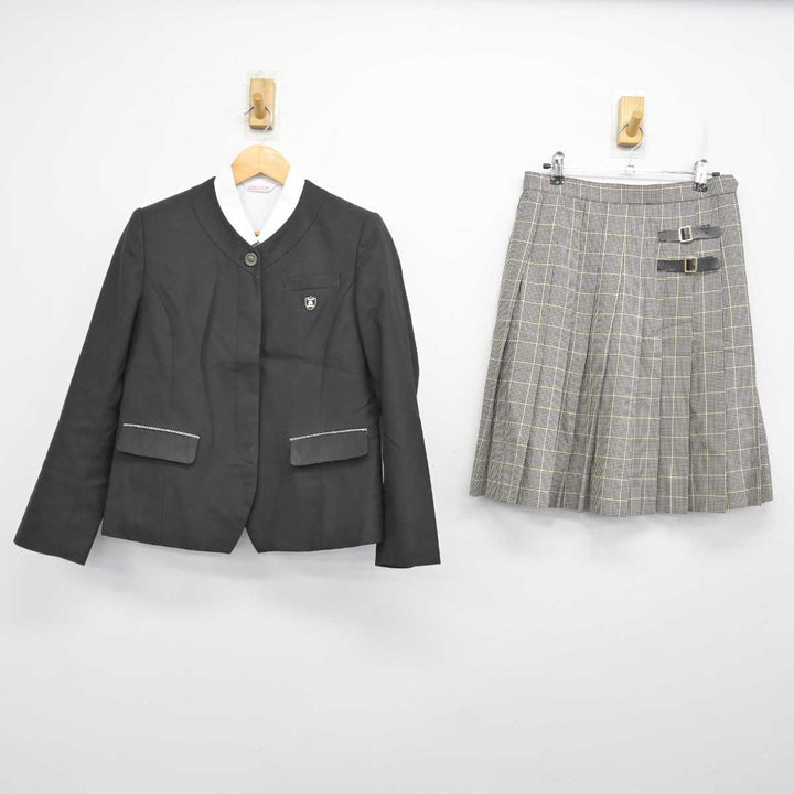 【中古】福岡県 久留米学園高等学校 女子制服 3点 (ブレザー・シャツ・スカート) sf076540