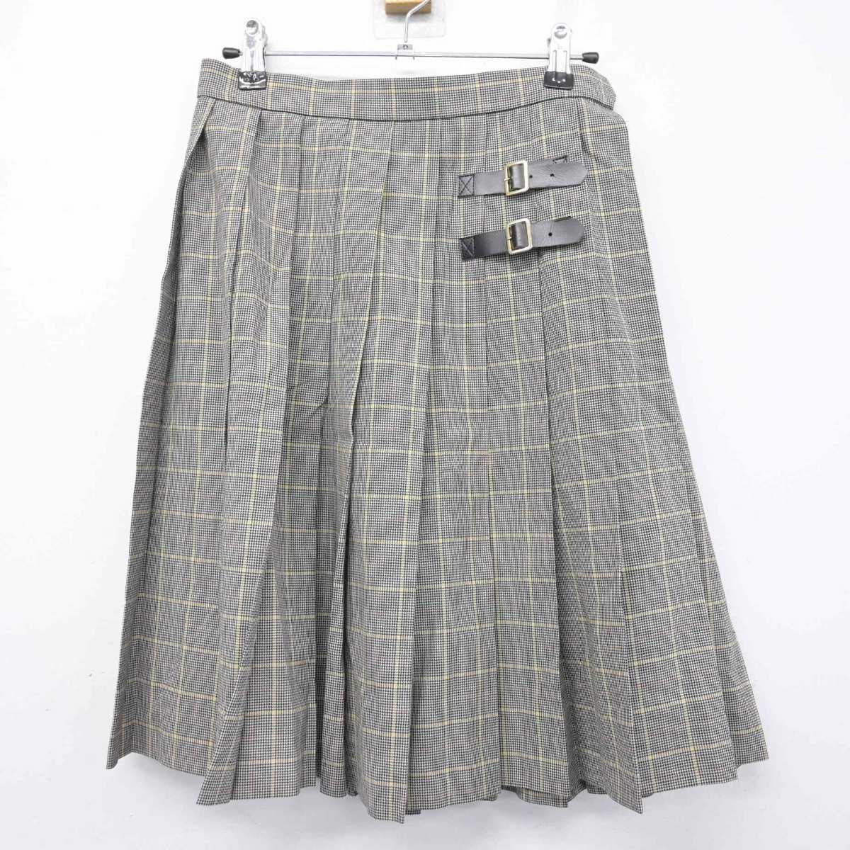 【中古】福岡県 久留米学園高等学校 女子制服 3点 (シャツ・スカート) sf076541