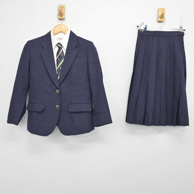 【中古】広島県 広島観音高等学校 女子制服 4点 (ブレザー・シャツ・スカート) sf076546