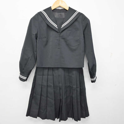 【中古】静岡県 三島市立北上中学校 女子制服 2点 (セーラー服・スカート) sf076557