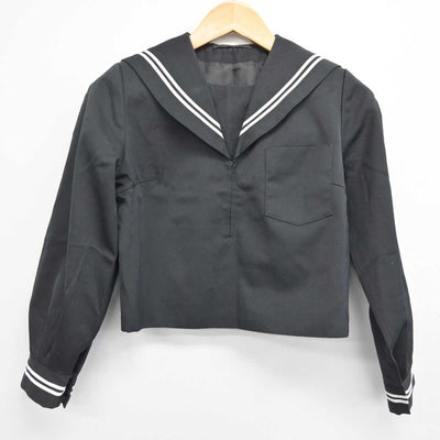 【中古】静岡県 三島市立北上中学校 女子制服 2点 (セーラー服・スカート) sf076557