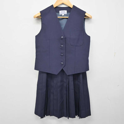 【中古】兵庫県 姫路西高等学校 女子制服 3点 (ブレザー・ベスト・スカート) sf076561