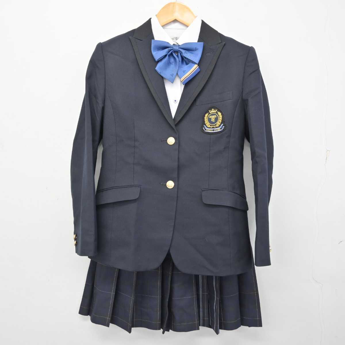 【中古】長野県 東海大学付属諏訪高等学校 女子制服 4点 (ブレザー・シャツ・スカート) sf076564