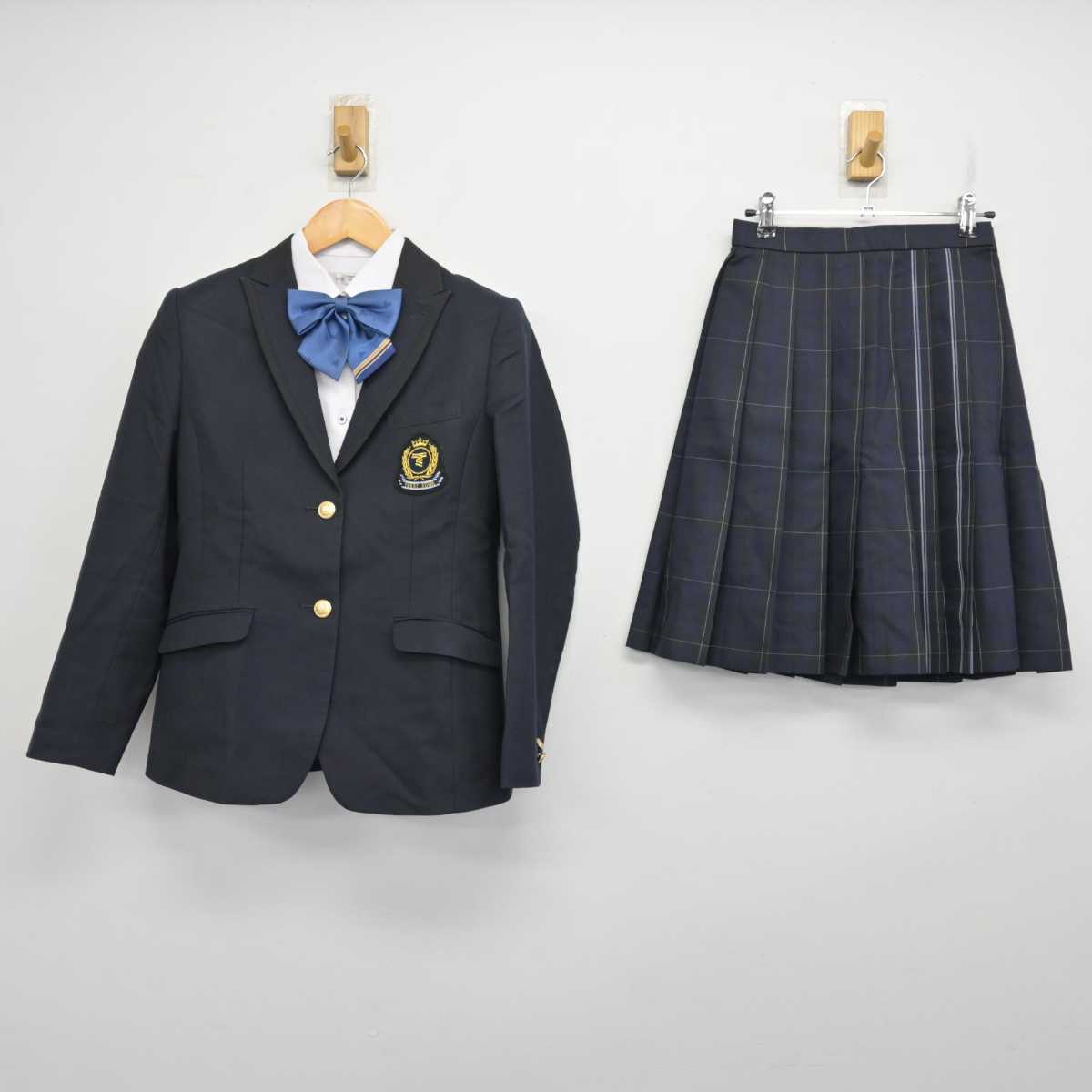 【中古】長野県 東海大学付属諏訪高等学校 女子制服 4点 (ブレザー・シャツ・スカート) sf076564