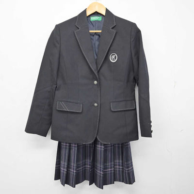 【中古】岡山県 岡山龍谷高等学校 女子制服 3点 (ブレザー・スカート) sf076567