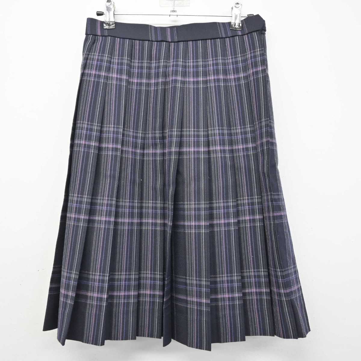 【中古】岡山県 岡山龍谷高等学校 女子制服 3点 (ブレザー・スカート) sf076567