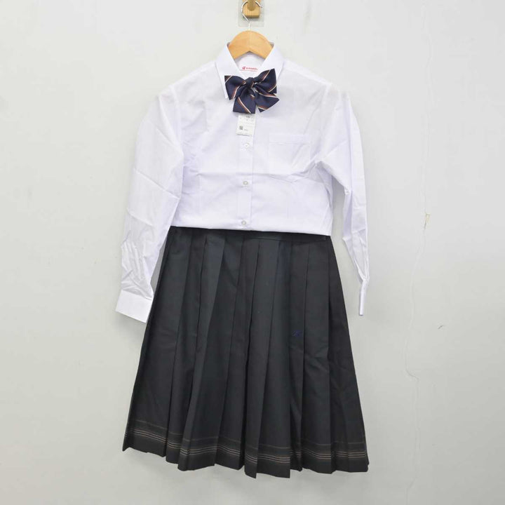 中古】北海道 北白石中学校 女子制服 4点 (ブレザー・シャツ・スカート