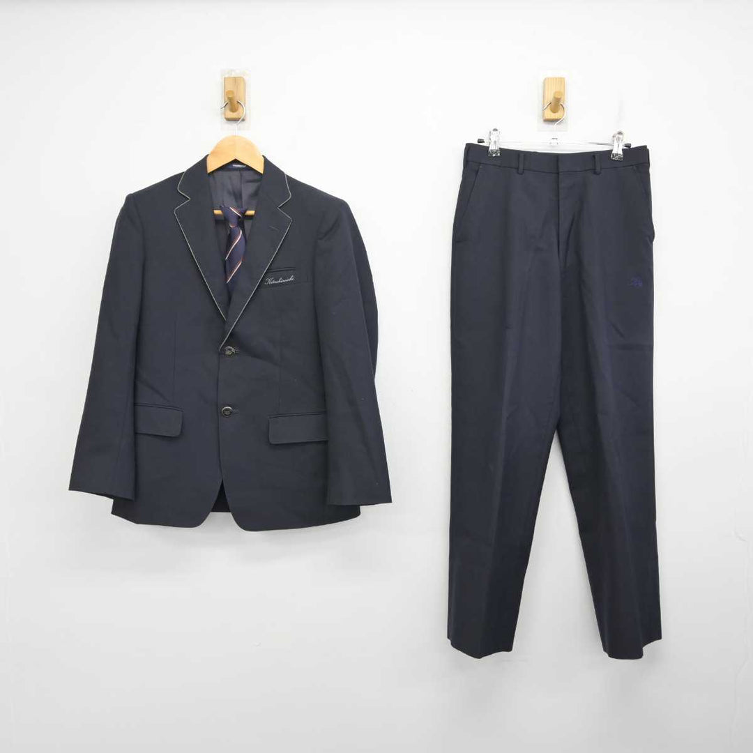 中古】北海道 北白石中学校 男子制服 3点 (ブレザー・ズボン) sf076571