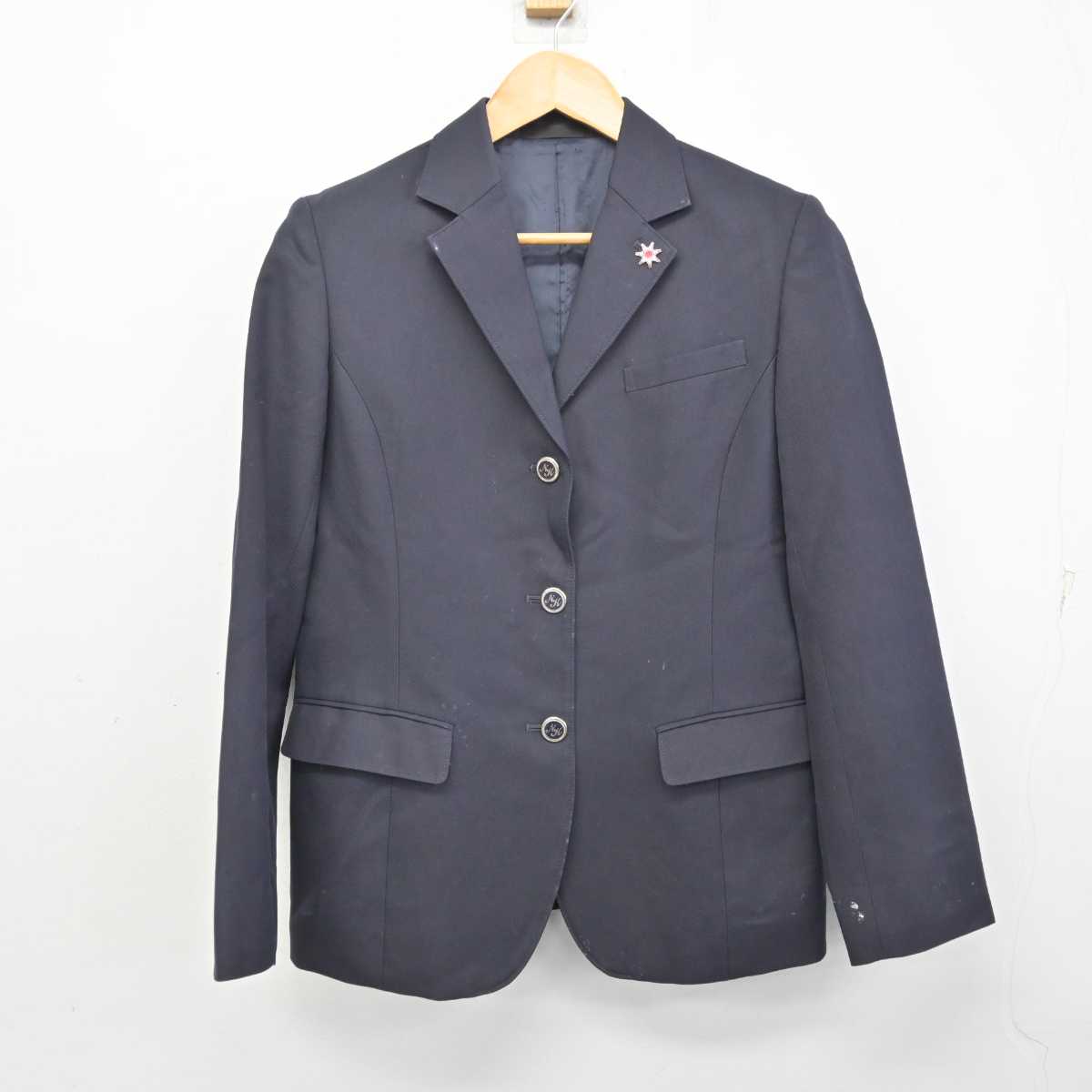 【中古】新潟県 新潟北高等学校 女子制服 4点 (ブレザー・スカート) sf076575