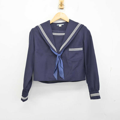 【中古】大阪府 佐野高等学校 女子制服 3点 (セーラー服・スカート) sf076578