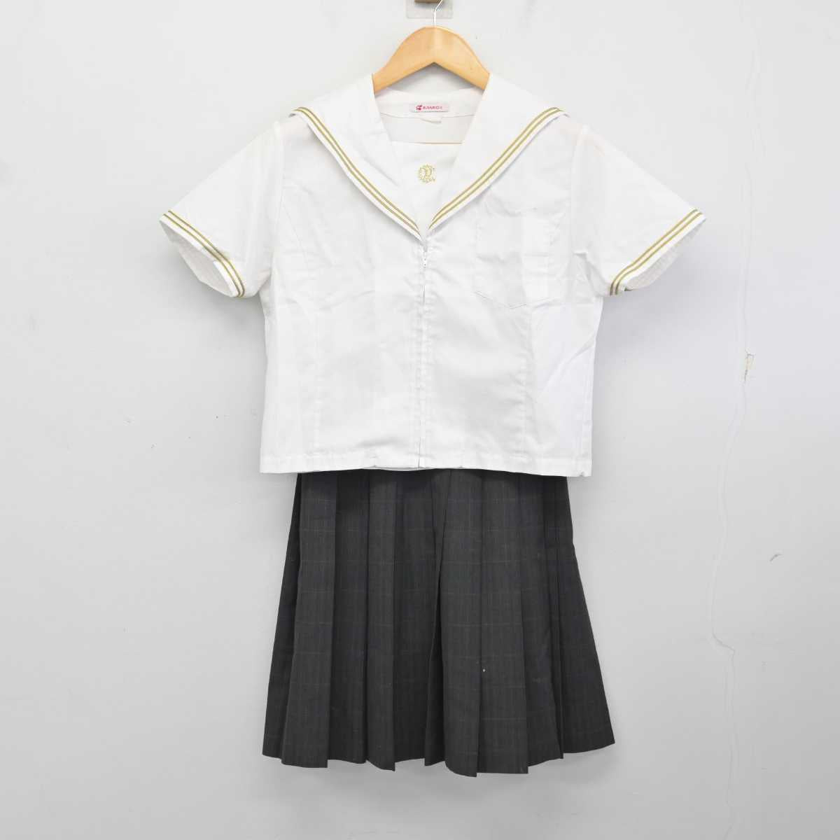 【中古】山形県 山本学園高等学校 女子制服 2点 (セーラー服・スカート) sf076580