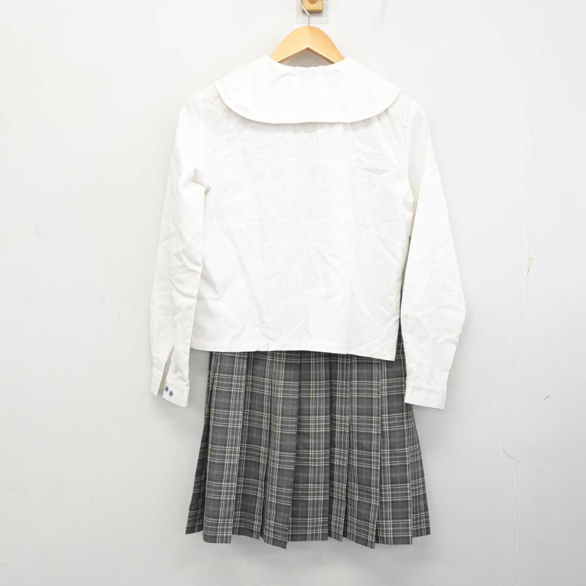 【中古】北海道 北海道大麻高等学校 女子制服 2点 (ブラウス・スカート) sf076590