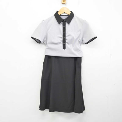 【中古】 事務服 女子制服 3点 (ブラウス・スカート) sf076592