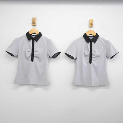 【中古】 事務服 女子制服 3点 (ブラウス・スカート) sf076592