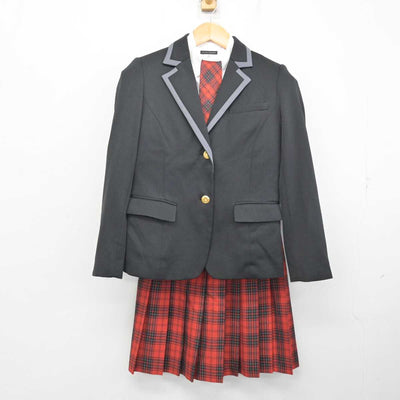 【中古】北海道 北海道芸術高等学校 女子制服 5点 (ブレザー・ニット・シャツ・スカート) sf076593