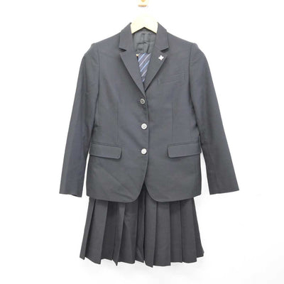 【中古】兵庫県 鳴尾高等学校 女子制服 5点 (ブレザー・ニット・スカート) sf076595