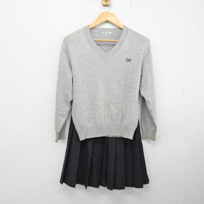 【中古】兵庫県 鳴尾高等学校 女子制服 5点 (ブレザー・ニット・スカート) sf076595