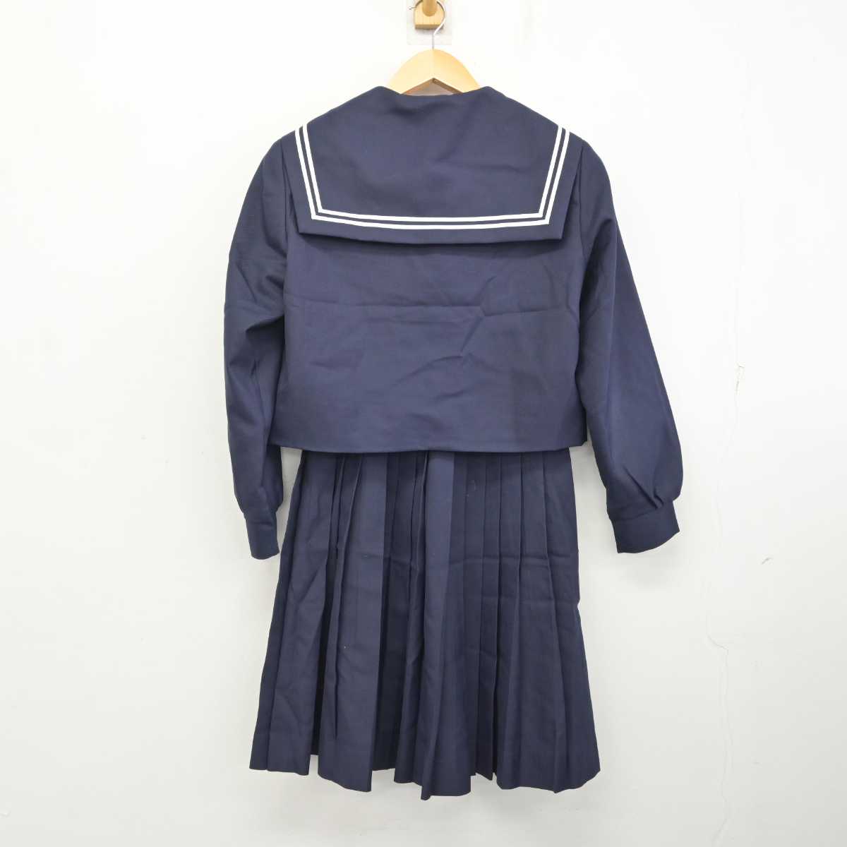 【中古】愛知県 みよし市立北中学校 女子制服 2点 (セーラー服・スカート) sf076600