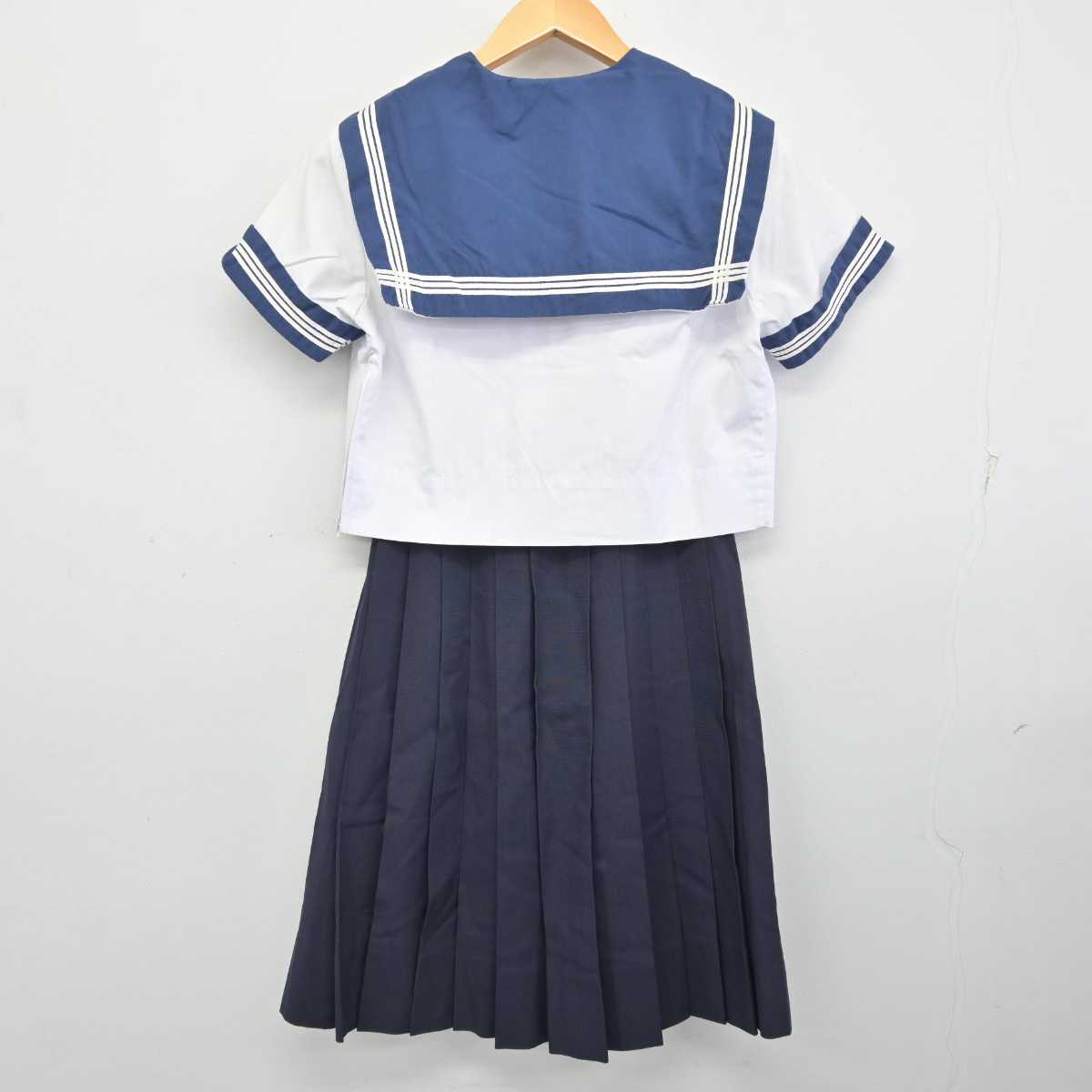 【中古】大阪府 大阪成蹊女子高等学校/旧制服 女子制服 2点 (セーラー服・スカート) sf076609