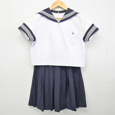 【中古】神奈川県 神奈川学園中学校 女子制服 2点 (セーラー服・スカート) sf076616