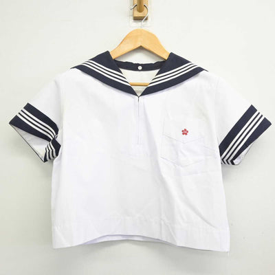 【中古】神奈川県 神奈川学園中学校 女子制服 2点 (セーラー服・スカート) sf076616