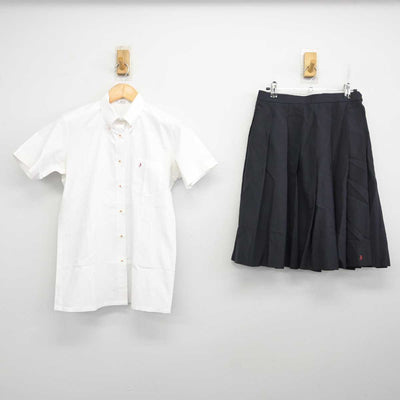 【中古】滋賀県 伊吹高等学校 女子制服 2点 (シャツ・スカート) sf076621