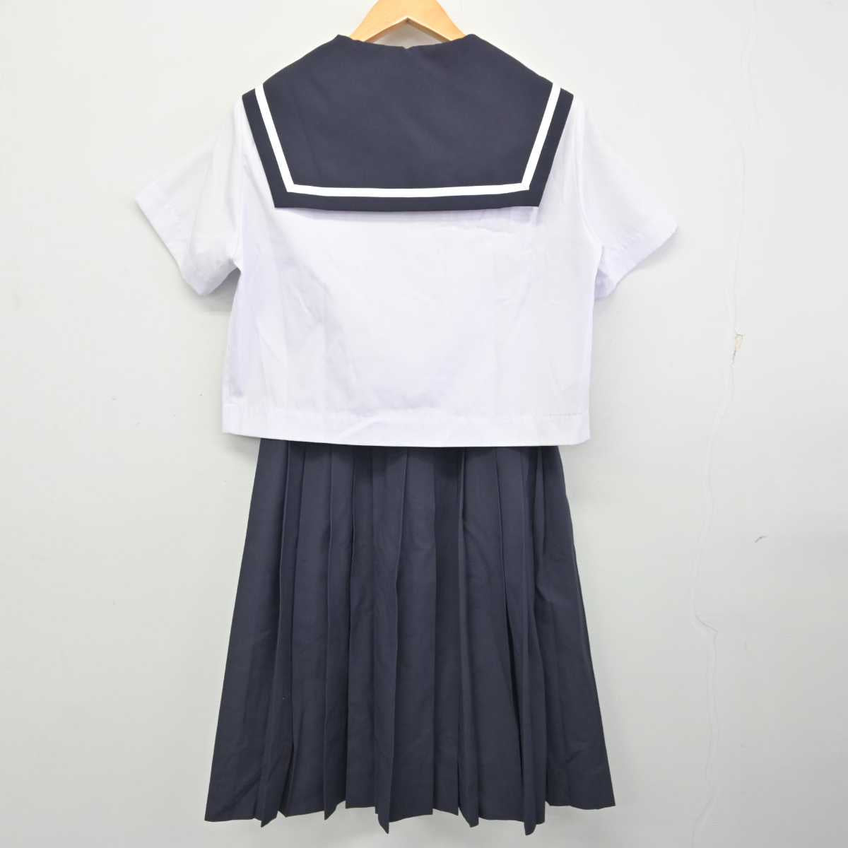 【中古】愛知県 日進北中学校 女子制服 3点 (セーラー服・スカート) sf076625