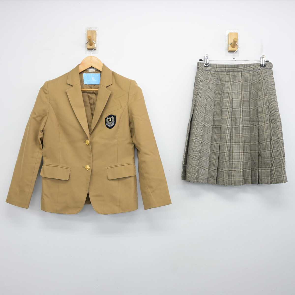 【中古】三重県 高田学苑 高田高等学校 女子制服 2点 (ブレザー・スカート) sf076630